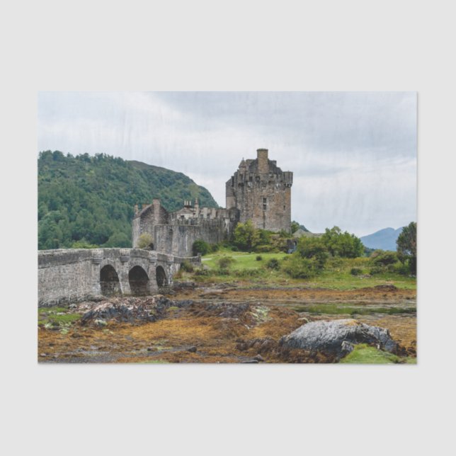 Eilean Donan Castle, Loch Duich - Scotland, UK Tissue Paper (Front)