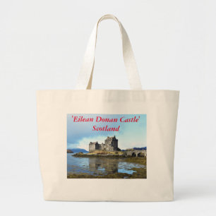 'Eilean Donan Castle' - Scotland Large Tote Bag