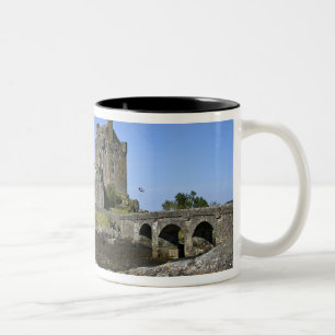 Eilean Donan Castle, Scotland. The famous Eilean 2 Two-Tone Coffee Mug