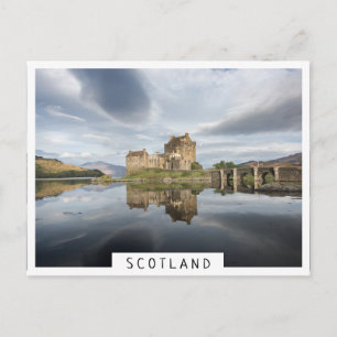 Eilean Donan Castle with reflection in Scotland Postcard