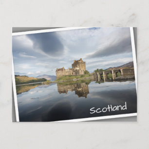Eilean Donan Castle with reflection in Scotland Postcard