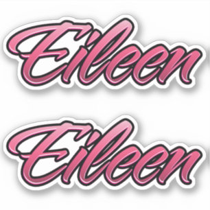 Eileen faded pink sticker sticker embroiderset