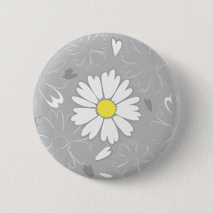 Eilin's Daisy Flower 6 Cm Round Badge