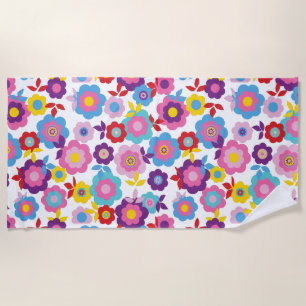Eilin's Spring Flowers 2 Beach Towel