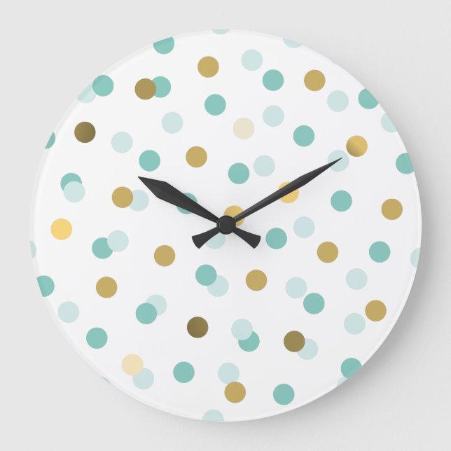 Eilin's Trendy Pattern Large Clock (Front)