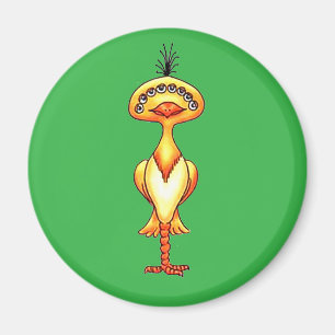 Ein gelbes Monster Magnet