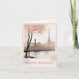 Ein Hauch von Paris, Aquarell -  Card