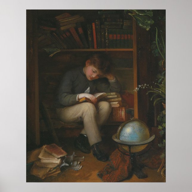 Ein kleiner Bücherwurm Poster (Front)