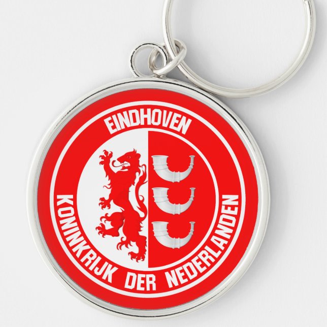 Eindhoven Round Emblem Key Ring (Front)