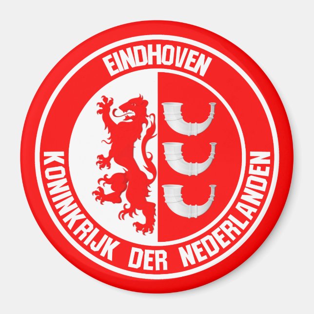 Eindhoven Round Emblem Magnet (Front)