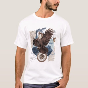 Eine schöne Collage mit Adler T-Shirt