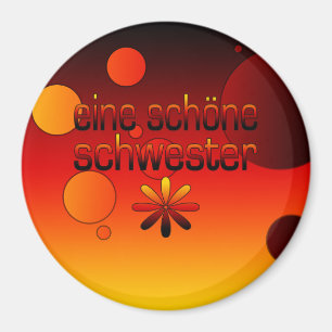 Eine Schöne Schwester Germany Flag Colours Pop Ar Magnet