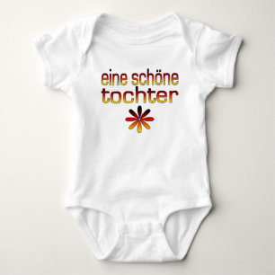 Eine Schöne Tochter Germany Flag Colours Baby Bodysuit