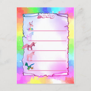 Einhörner  postcard