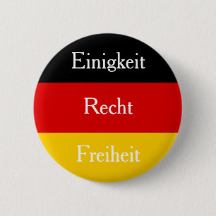 Einigkeit Recht Freiheit Personalizable German 6 Cm Round Badge
