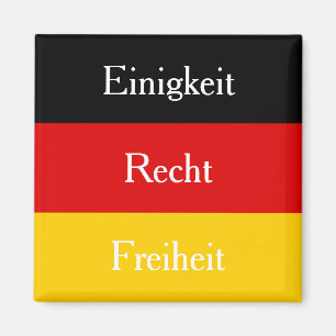 Einigkeit Recht Freiheit Personalizable German Magnet