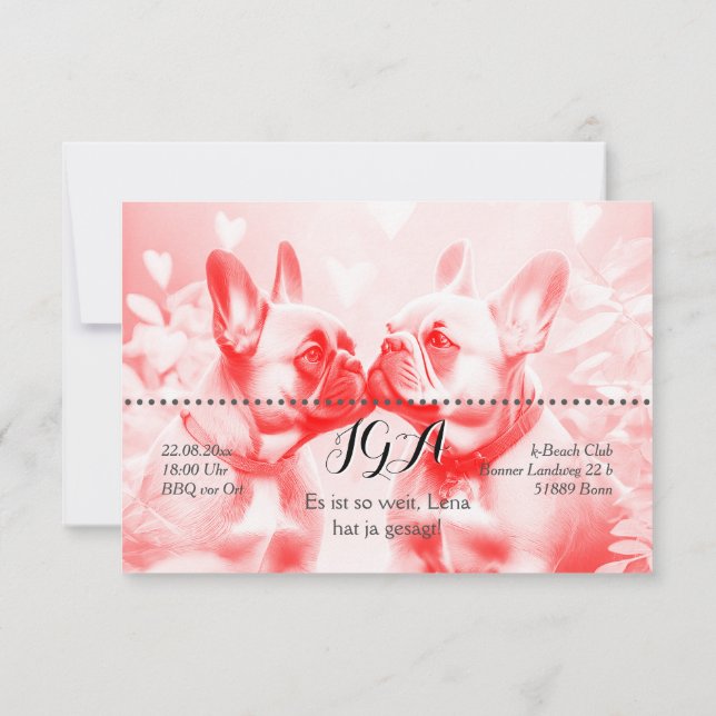 Einladungen Leine Invitation (Back)
