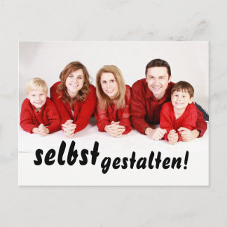 Einladungen selbst gestalten, beidseitig bedruckt, postcard