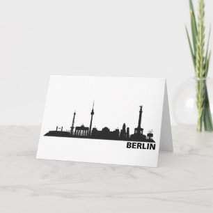 Einladungskarte mit Berlin Skyline. Card