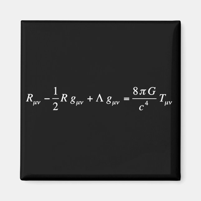 Einstein field equation of general relativity magnet (Front)