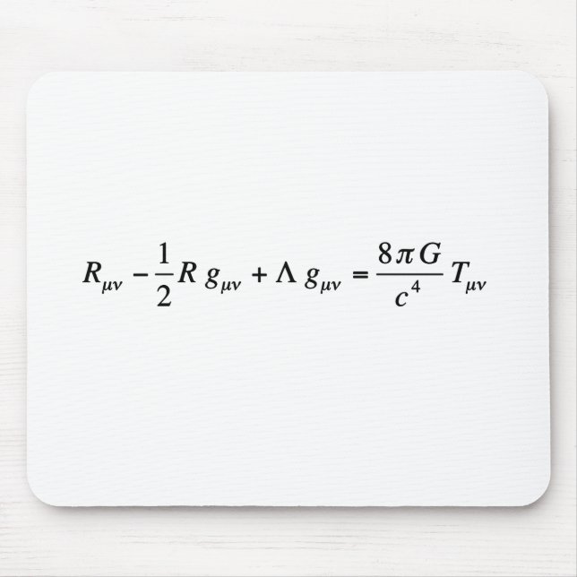 Einstein field equation of general relativity mouse pad (Front)