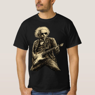 Einstein Playing Guitar Vintage , Funny Nerd Music T-Shirt