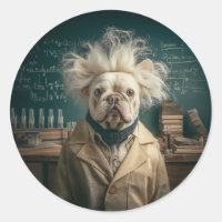 Einstein Pup in Lab Coat