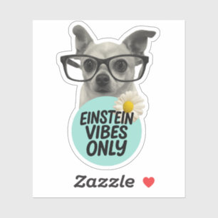 Einstein Vibes Only – Smart & Sassy Sticker