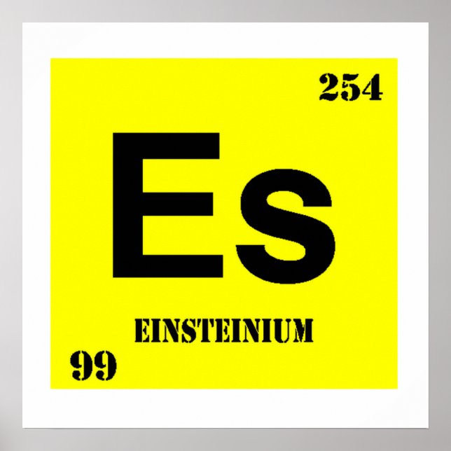 Einsteinium Poster (Front)