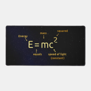 Einstein's Equation Desk Mat