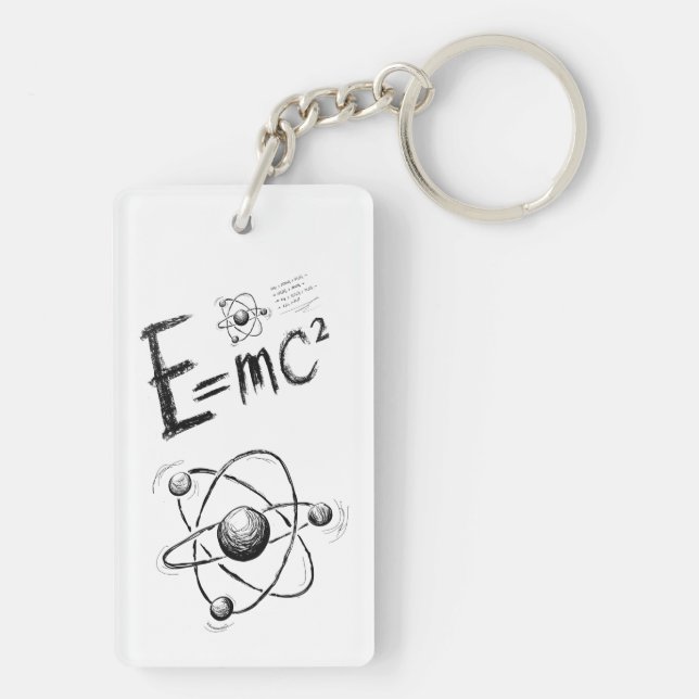  Einstein's Theory of Relativity. Formula Key Ring (Back)
