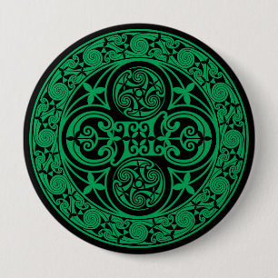 Eire: Celtic Irish ambigram 10 Cm Round Badge