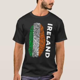 Eire Fingerprint St Patrick's Day Irish Flag Irela T-Shirt