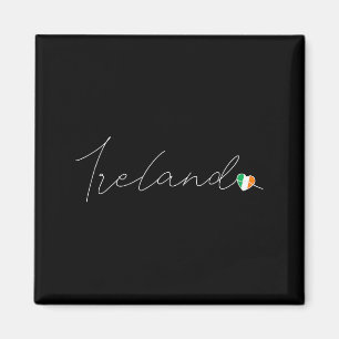 Éire Simple Love Irish Flag Heart On Ireland Magnet