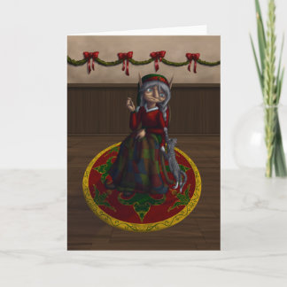 Eirene the Quilt Elf Holiday Card