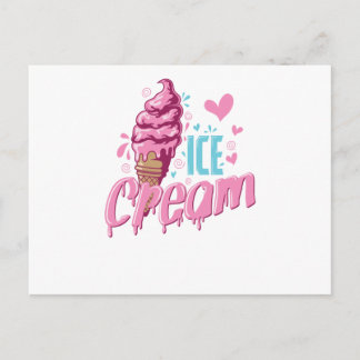 Eis "Ice Cream" Softeis Postcard