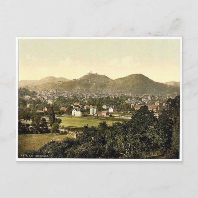 Eisenach, Thuringia, Germany classic Photochrom Postcard (Front)