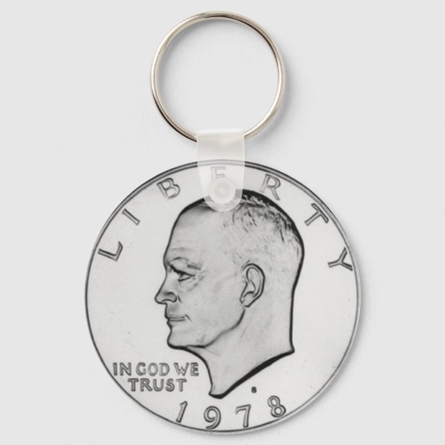 Eisenhower Dollar image Keychain (Front)