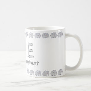 EisforElephant–FunAlphabetCupDesign Coffee Mug