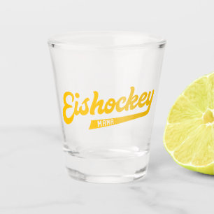 Eishockey Mama Script Hockey Mum Shot Glass