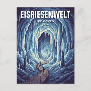 Eisriesenwelt Ices Caves Austria Travel Postcard