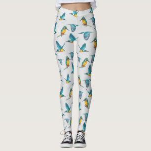 Eisvogel-Muster Leggings