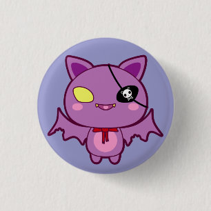 Eitel the Vain Bat 3 Cm Round Badge