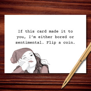 Either Bored or Sentimental Card
