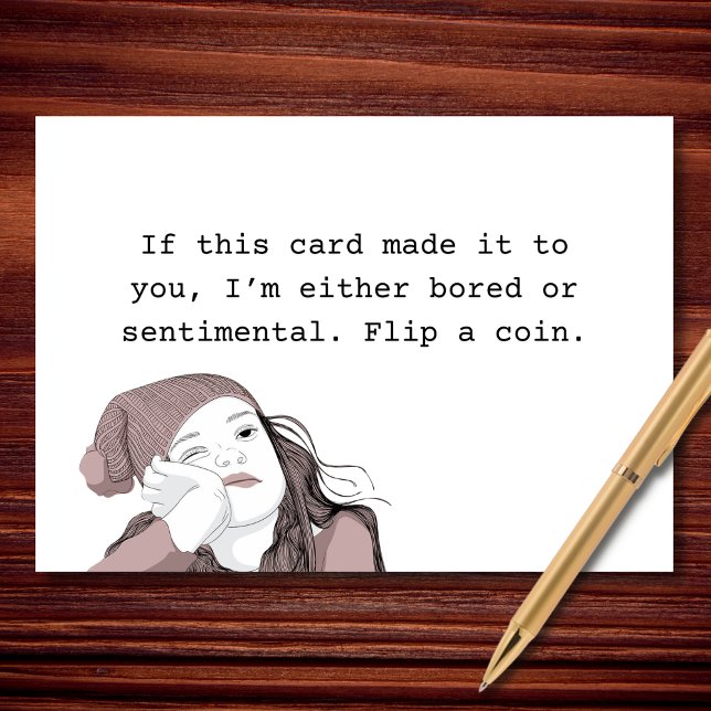 Either Bored or Sentimental Card (Creator Uploaded)
