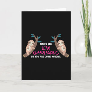 Either You Love Cheer Leading Or You Are Wrong Gym Card