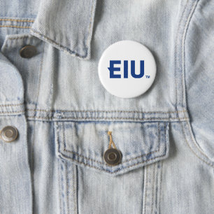 EIU Block Letter 6 Cm Round Badge