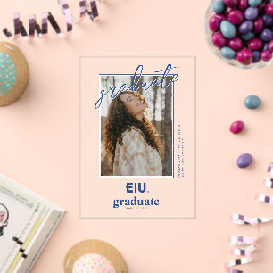 EIU Block Letter Acrylic Invitations
