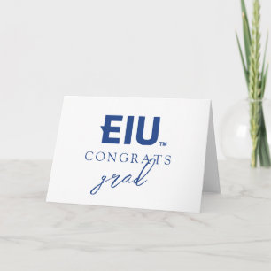 EIU Block Letter Card