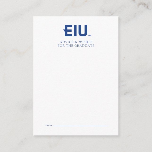 EIU Block Letter Card (Front)